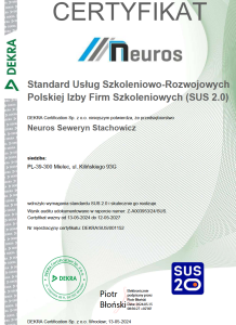 Certyfikat Neuros